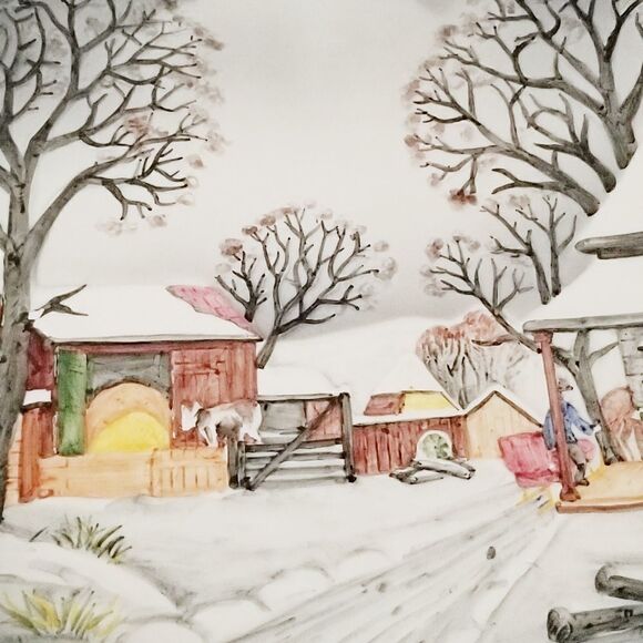 Western Germany origin winter farm scene - Picture 4 of 4